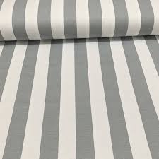 Gray Striped Upholstery Fabric By The