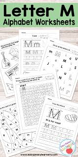 letter m worksheets alphabet series