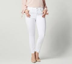 Jen7 By 7 For All Mankind Ankle Skinny Jeans Released Hem Wht Qvc Com