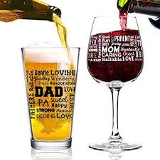 Wine Dad Beer Premium Wine Pint Glass