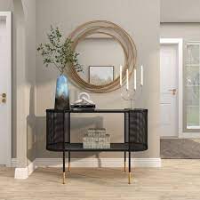 Gold Metal Contemporary Wall Mirror 40 X 1 X 38