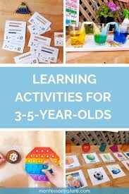 learning activities and games for 3 5