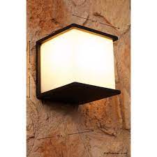 lutec cube outdoor wall light