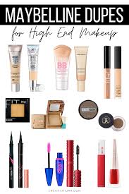 best maybelline dupes for high end