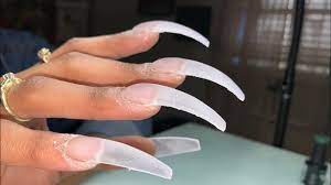 long curve acrylic nails acrylic