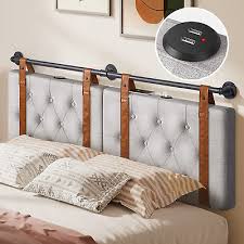 Wall Mount Headboard With Usb For Queen