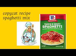 copycat recipe spaghetti seasoning