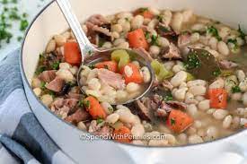 Add the great northern beans and the remaining 3 cups of broth. Great Northern Beans And Ham Quick Easy Spend With Pennies