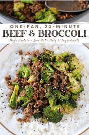 sticky sweet ground beef and broccoli