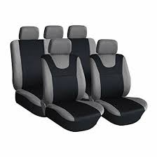 Grey Black Platinum Car Seat Covers 8