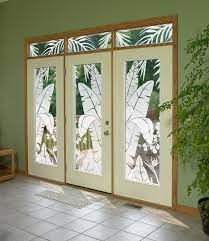 Glass Doors Go Tropical