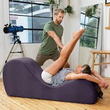 purple chair yoga chaise sofa velvet