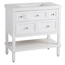 An extensive selection of unique bathroom vanities, unmatched construction and material quality, most competitive prices. Glacier Bay Ashland 36 5 Inch W X 36 7 Inch H X 18 75 Inch D Bathroom Wood Vanity In White The Home Depot Canada