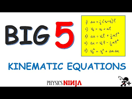 The Big 5 Kinematic Equations