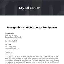 immigration hardship letter for spouse
