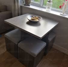 Compact Dining Table And Chairs Space