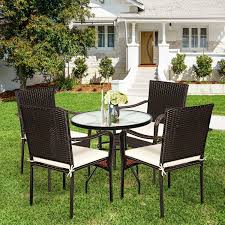 Patio Rattan Stackable Dining Chair