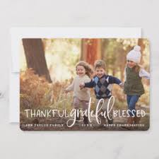 Abundant Gratitude Thanksgiving Photo Card