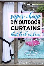 Inexpensive Diy Outdoor Curtains