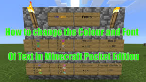 Maybe you would like to learn more about one of these? How To Change The Colour And Font Of Text In Minecraft Pe Youtube