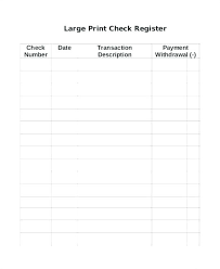 Checkbook Register Templates Free Printable Template Lab