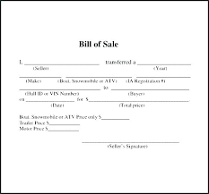 Free Used Car Bill Of Sale Designtruck Co