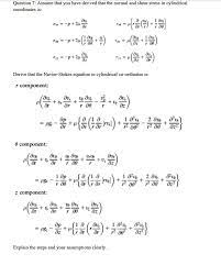 Shear Stress In Cylindrical Coordinates