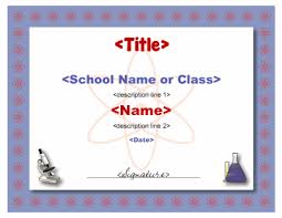 Science Certificates Templates Magdalene Project Org
