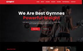gymfit gym fitness template