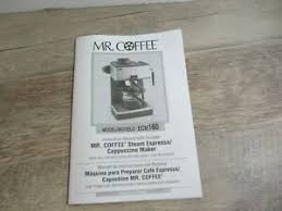 Shop for mr coffee maker manual online at target. New Mr Coffee Ecm160 Espresso Machine Replacement Instructions Manual Ebay