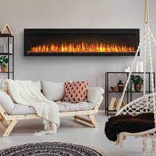Electric Fireplace With Crystal Ember Media