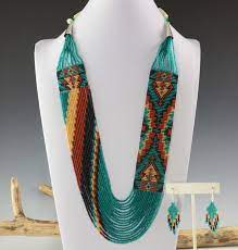 rena charles navajo beaded necklace