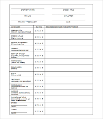 Toastmaster Evaluation Template 20 Free Word Pdf Documents