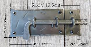 slide bolt door latch forged wrought
