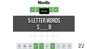 5 letter words starting with s and