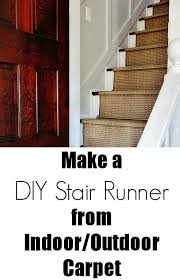 diy indoor outdoor stair runner