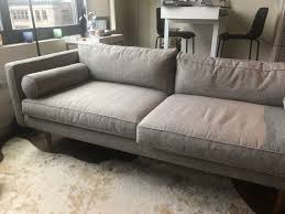 west elm midcentury monroe couch for