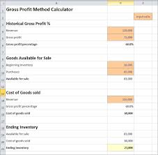 gross profit method calculator double