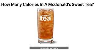 many calories in a mcdonald s sweet tea