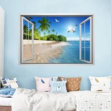 Bedroom Living Room Beach Seagull 3d