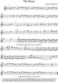 Fun with etudes for the intermediate vio. Violin Online Free Violin Sheet Music The Basso Gypsy Music