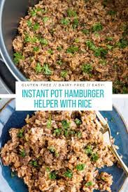 instant pot hamburger helper with rice