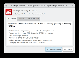 install master pdf editor on linux