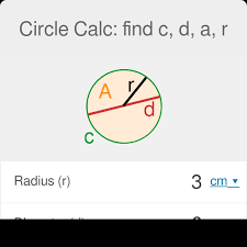 Circle Calc Find C D A R