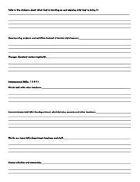 Preschool Teacher Evaluation Form K3 K4