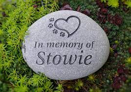 Pet Memorials Engraved Garden Stones