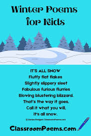 winter poems for kids