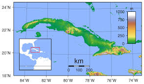 Vezi diferentele de altitudine intre transalpina si lungime totala: Cuba Altitudine HartÄƒ Harta De Cuba Altitudine Caraibe America