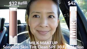 milk makeupsunshine skin tint clean spf