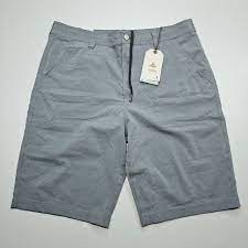 prana hybridizer shorts grey blue